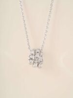 Bulgari snake bone necklace full of diamonds V gold material high quality necklace - Image 10