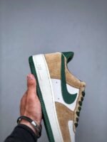 Nike Air Force 1’07 Low White Brown Green Air Force One Low-top Casual Sneakers - Image 6