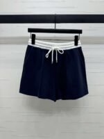 Loewe summer round neck short sleeve elastic waist shorts suit high quality version - Image 3