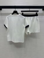 Loewe summer round neck short sleeve elastic waist shorts suit high quality version - Image 9