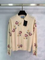 2025 Early Autumn Latest Series Round Neck Floral Knitted Cardigan High Quality Clothing