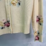 2025 Early Autumn Latest Series Round Neck Floral Knitted Cardigan High Quality Clothing - Image 4