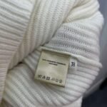 Hermès autumn and winter new mid-length cashmere knitted zipper jacket H-button patchwork leather pocket design high-quality clothing - Image 8