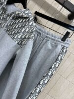 DIOR autumn new casual hooded sweatshirt + drawstring casual pants set high-quality clothing - Image 9