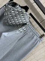 DIOR autumn new casual hooded sweatshirt + drawstring casual pants set high-quality clothing - Image 5