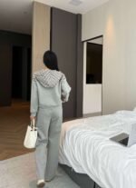 DIOR autumn new casual hooded sweatshirt + drawstring casual pants set high-quality clothing - Image 14