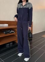 DIOR autumn new casual hooded sweatshirt + drawstring casual pants set high-quality clothing - Image 17