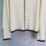 Loewe 2025 early autumn new embroidered totem logo lapel long-sleeved cardigan - Image 6