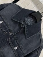 DIOR 25 early autumn new denim short jacket high quality jacket - Image 5