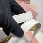 MIUMIU new underarm bowling bag made of soft calfskin material, high-end version, size: 28x15x13cm - Image 8