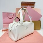 MIUMIU new underarm bowling bag made of soft calfskin material, high-end version, size: 28x15x13cm - Image 9