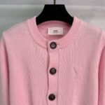 Ami autumn new style knitted cardigan high quality clothing 85% cotton 15% wool - Image 6