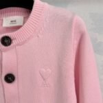 Ami autumn new style knitted cardigan high quality clothing 85% cotton 15% wool - Image 4