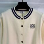Loewe new autumn knitted cardigan classic logo embroidery soft and comfortable high-quality clothing - Image 2