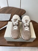 Brunello Cucinelli New wool casual shoes upper suede material lining wool material high-end version - Image 2