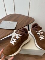 Brunello Cucinelli New wool casual shoes upper suede material lining wool material high-end version - Image 12