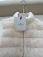 Moncler stand collar long sleeve knitted sleeve 90% white goose down down jacket - Image 5