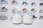 Nike & Louis Vuitton joint casual shoes white and gray stitching denim hook shoes Premium version - Image 9