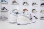 Nike & Louis Vuitton joint casual shoes white and gray stitching denim hook shoes Premium version - Image 7