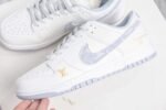 Nike & Louis Vuitton joint casual shoes white and gray stitching denim hook shoes Premium version - Image 5