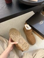 UGG New Autumn/Winter Men’s Lace-up G-Letter Wool Ankle Boots with Wool Lining - Image 6