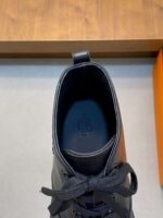 Hermès high-top casual sneakers made of calfskin leather - Image 10