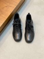 Hermès high-top casual sneakers made of calfskin leather - Image 9