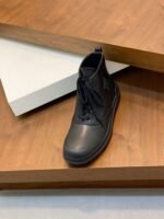 Hermès high-top casual sneakers made of calfskin leather - Image 8