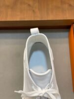 Hermès high-top casual sneakers made of calfskin leather - Image 7