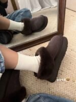 UGG winter new slip-on wool snow boots with increased height and thick sole 4.5cm - Image 11