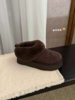 UGG winter new slip-on wool snow boots with increased height and thick sole 4.5cm - Image 10