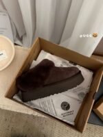 UGG winter new slip-on wool snow boots with increased height and thick sole 4.5cm - Image 6