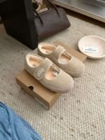 UGG New winter Mary Jane velvet shoes with wool lining - Image 8