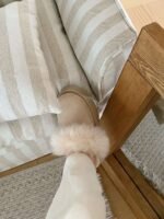 UGG Winter long wool slippers with inner wool material, 3.5cm thick sole - Image 4