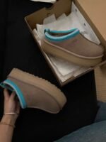 UGG autumn and winter new color matching snow boots lining wool material - Image 4