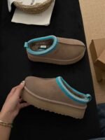 UGG autumn and winter new color matching snow boots lining wool material - Image 3