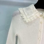 CHANEL New lace collar knit sweater, 100% pure wool fabric - Image 8