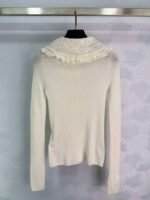 CHANEL New lace collar knit sweater, 100% pure wool fabric - Image 2