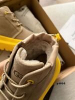 UGG New Winter Thick-Soled Lace-Up Boots with Colorful Shell Upper and Wool Lining - Image 14