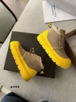 UGG New Winter Thick-Soled Lace-Up Boots with Colorful Shell Upper and Wool Lining - Image 8