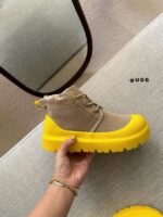 UGG New Winter Thick-Soled Lace-Up Boots with Colorful Shell Upper and Wool Lining - Image 6