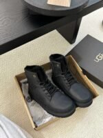 UGG autumn and winter new men’s cow leather wool work boots upper cow wax leather lining wool material - Image 9