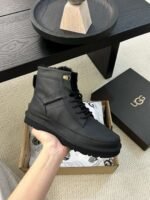 UGG autumn and winter new men’s cow leather wool work boots upper cow wax leather lining wool material - Image 6