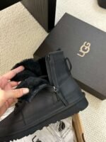 UGG autumn and winter new men’s cow leather wool work boots upper cow wax leather lining wool material - Image 8