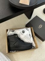 UGG autumn and winter new men’s cow leather wool work boots upper cow wax leather lining wool material - Image 4