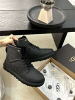 UGG autumn and winter new men’s cow leather wool work boots upper cow wax leather lining wool material - Image 3