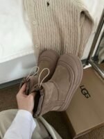 UGG Fall/Winter New Arrival Platform Drawstring Bread Boots - Image 8