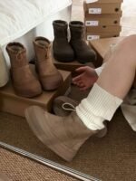 UGG Fall/Winter New Arrival Platform Drawstring Bread Boots - Image 6