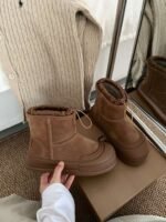 UGG Fall/Winter New Arrival Platform Drawstring Bread Boots - Image 2
