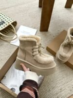 UGG winter new snow boots with wool inner lining and a 6.5cm thick sole. - Image 10